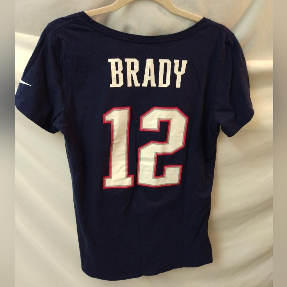Women's Tom Brady Nike T. Size L. EUC